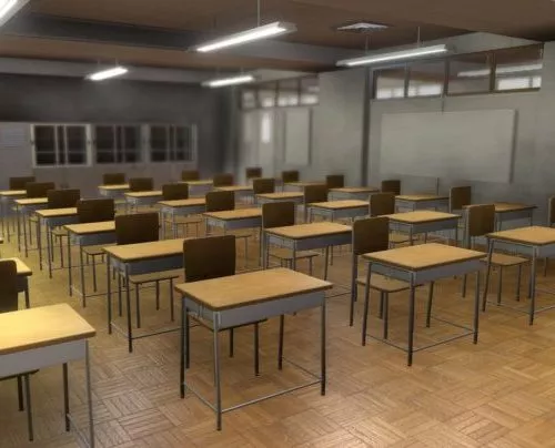 Classroom Interior 3d model Classroom Interior 3d model