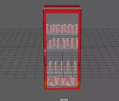 Soda Fridge 3d model Soda Fridge 3d model