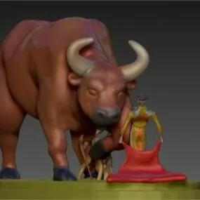 Corrida Spanish Bullfighting 3d model