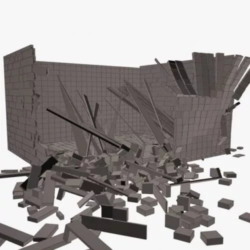 Crash Scene 3d model Crash Scene 3d model