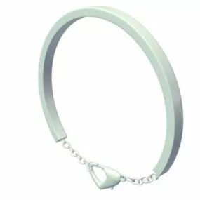Round Shaped Bracelet 3d model