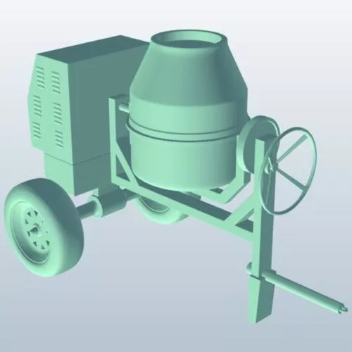 Concrete Mixer 3d model Concrete Mixer 3d model
