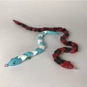 Custom Snake Fishing Lure 3d model
