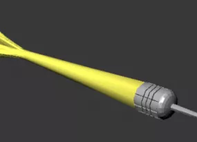 Cartoon Dart 3d model