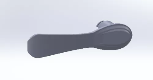 Brass Rack Handle 3d model