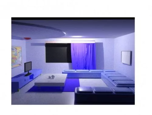 Flat Tv With Sound Gadget 3d model