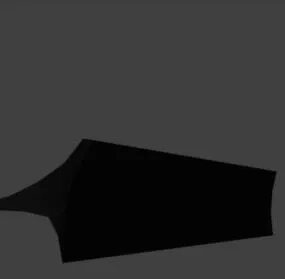 Car Ducktail Spoiler 3d model
