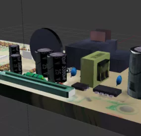 Electronic Board Component 3d model