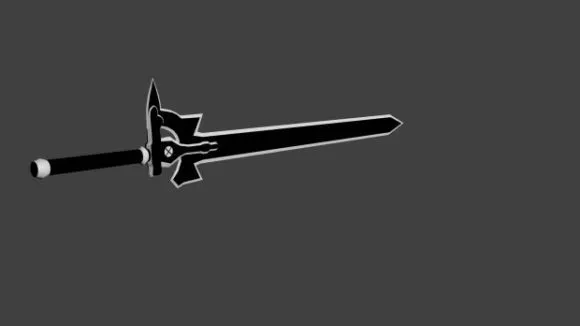 Sword Elucidator 3d model Sword Elucidator 3d model
