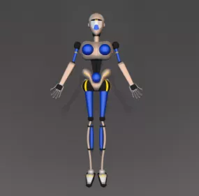 Emily Girl Robot Character 3d model