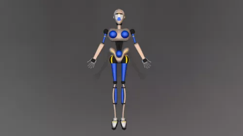 Anime Girl Japanese Comic 3d model