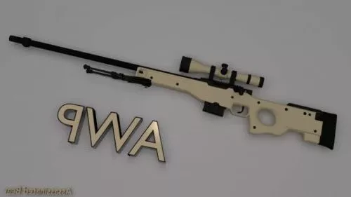 Enhanced Awp Gun 3d model Enhanced Awp Gun 3d model