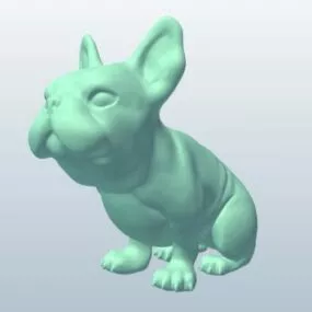 Lowpoly French Bulldog 3d model