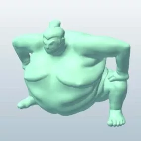 Sumo Figurine 3d model