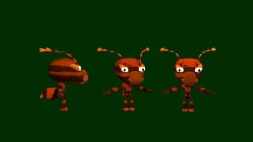 Fireant Cartoon Character 3d model Fireant Cartoon Character 3d model