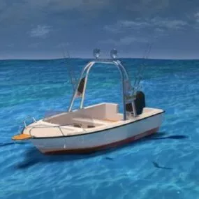 Small Fish Boat 3d model