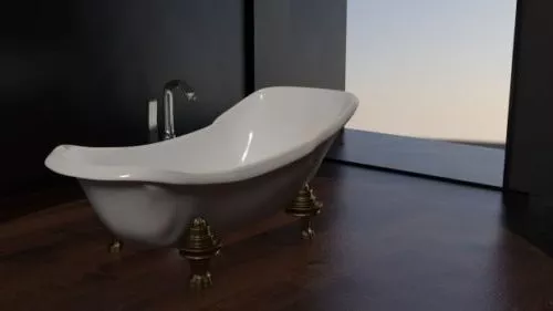 Home Square Bathtub 3d model