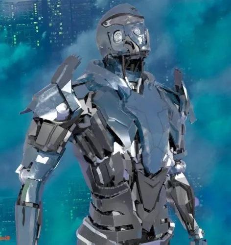 Futuristic Sci-fi Robot 3d model Futuristic Sci-fi Robot 3d model