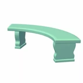 Garden Bench Lowpoly 3d model