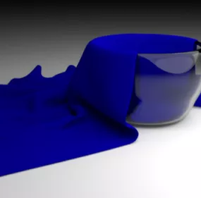Glass Cloth Decoration 3d model