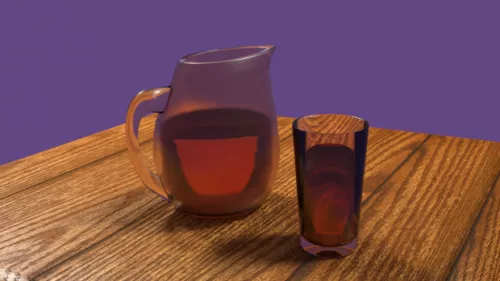 Red Straw Tumbler 3d model
