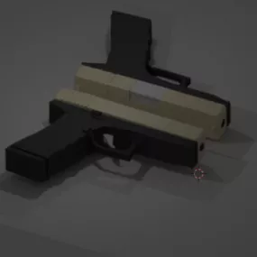 Glock Gun Weapon 3d model