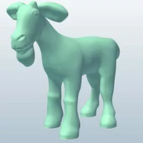 Goat Lowpoly Animal 3d model
