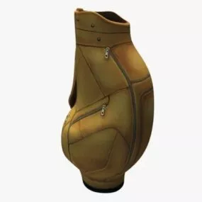 Leather Golf Bag 3d model