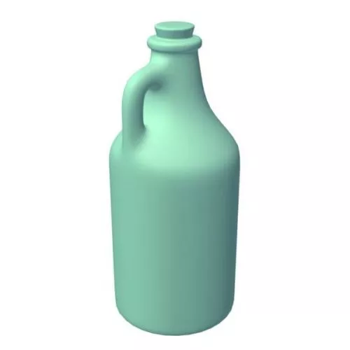 Single Coca Cola Bottle Can 3d model