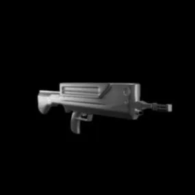 Submachine Gun Lowpoly V1 3d model
