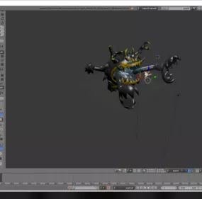 Guzzlord Pokemon Character 3d model