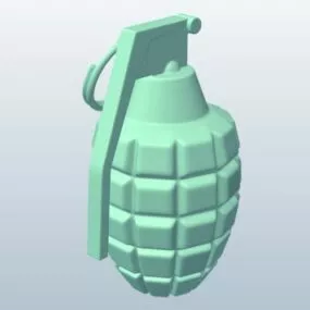 Hand Grenade Lowpoly 3d model