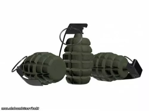 Army Smoke Grenade M18 3d model