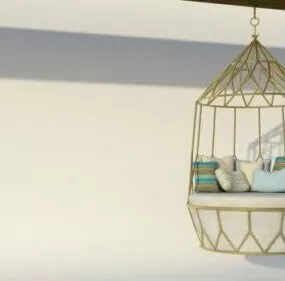 Hanging Chair Decor 3d model