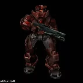 Heavy Mech Robot Warrior 3d model