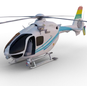 Kid Toy Helicopter 3d model
