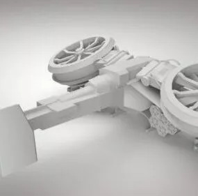 Helicopter Gunship Aircraft 3d model