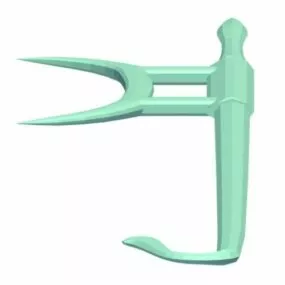 Hook Sword Fu-tao Chinese Weapon 3d model