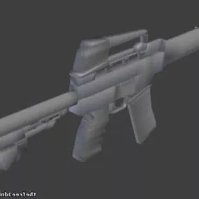 Rifle Gun Horseops M16 3d model