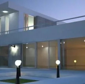 House Exterior Modern Design 3d model
