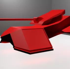 Hover Tank Lowpoly 3d model