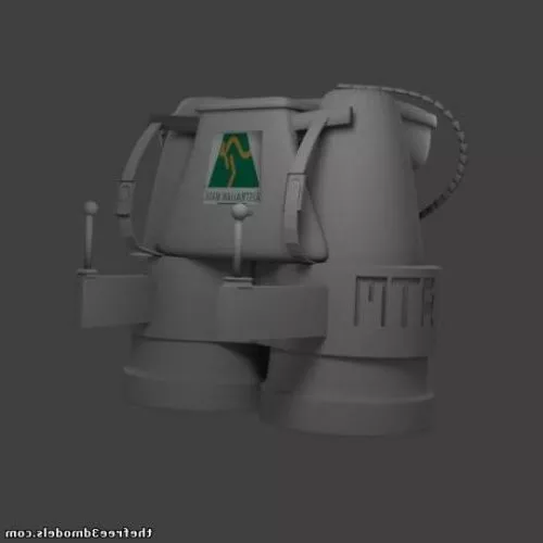 Sci-fi Fighter Spaceship 3d model
