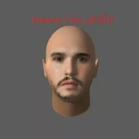 Jon Snow Head Character 3d model