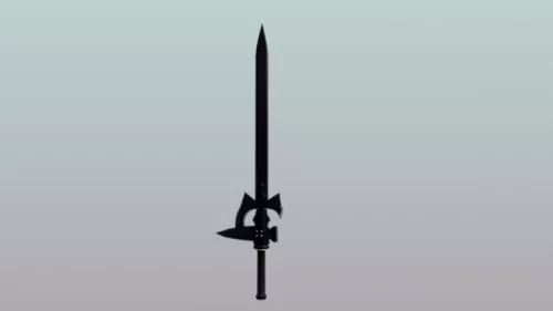 Asian Sword 3d model Asian Sword 3d model
