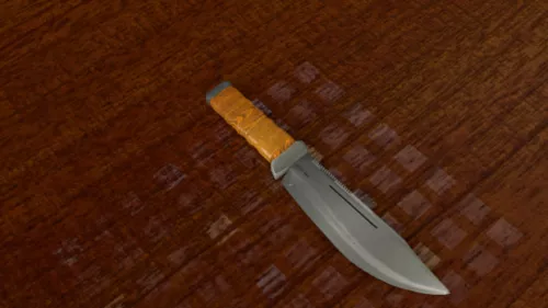 Combat Knife For Army 3d model