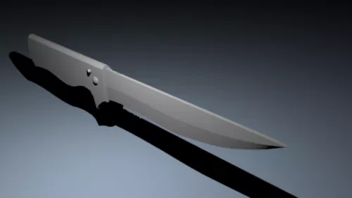 Kombat Knife Anime Weapon Free 3d Model - .Blend - Open3dModel