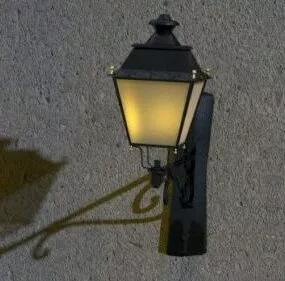 Outdoor Iron Lantern 3d model