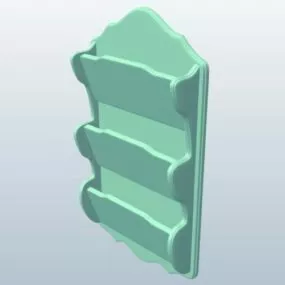 Letter Holder Wooden 3d model