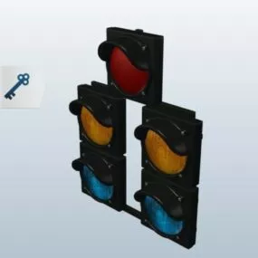 Light Traffic Signal 3d model