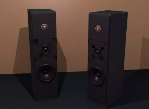 Standing Loudspeakers 3d model Standing Loudspeakers 3d model